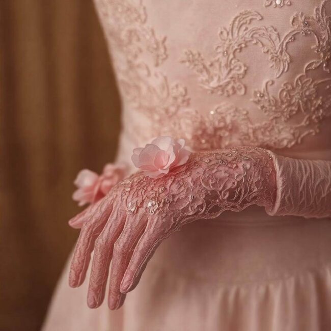 rękawiczki z jedwabiu wieczorowe